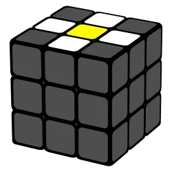 Etapa margarida - peças brancas ao redor do amarelo